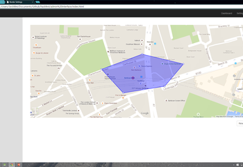 Admin Interface - Border Setting
